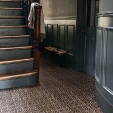 View of Walbrook Claystone luxury vinyl tile by Harvey Maria