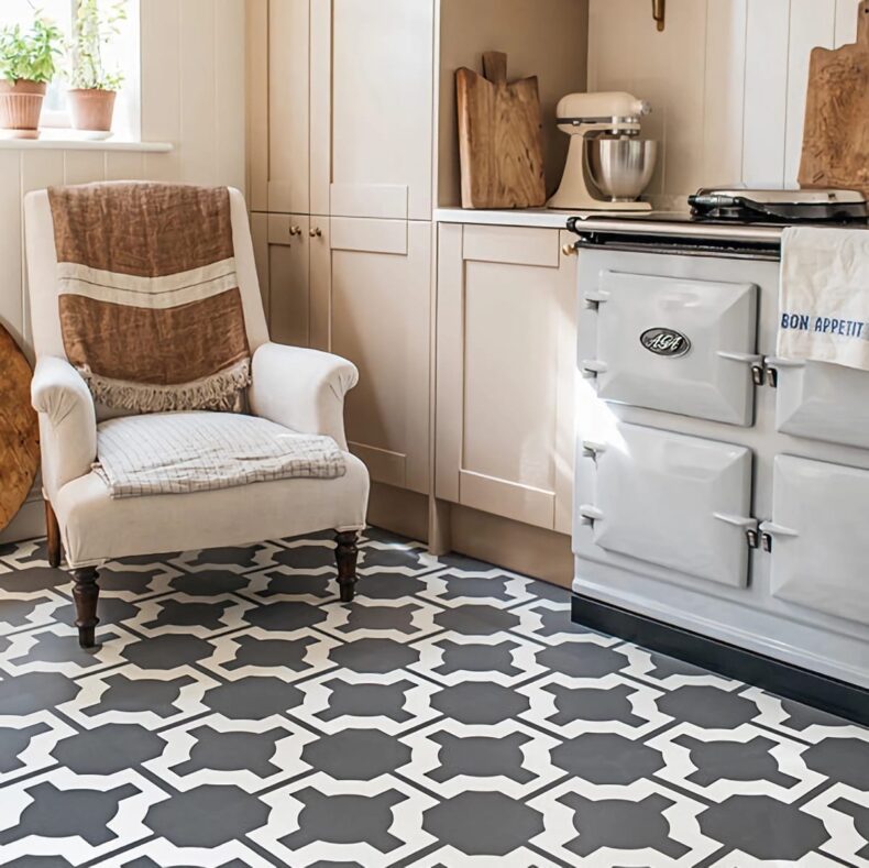 View of Parquet Pavestone luxury vinyl tile by Harvey Maria