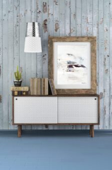 View of Little Bricks Forget-Me-Not luxury vinyl tile by Harvey Maria