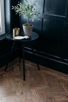 View of English Oak - Parquet luxury vinyl tile by Harvey Maria