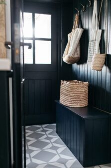 View of Dovetail Flax luxury vinyl tile by Harvey Maria