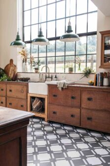 View of Check Shadow luxury vinyl tile by Harvey Maria