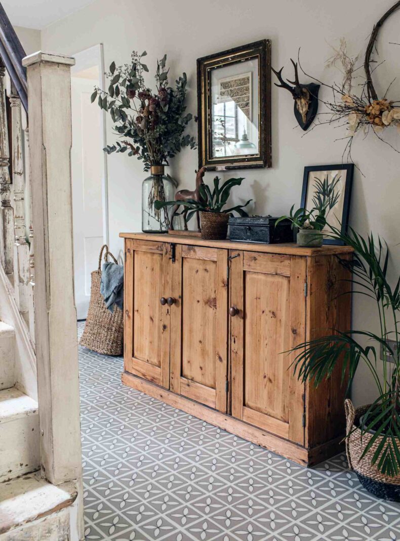 View of Lattice Pebble Grey luxury vinyl tile by Harvey Maria