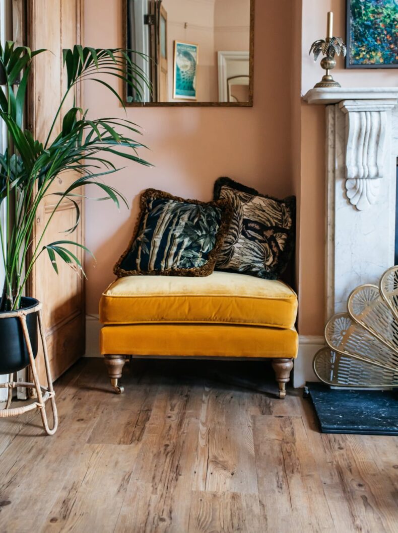 View of Coppice luxury vinyl tile by Harvey Maria