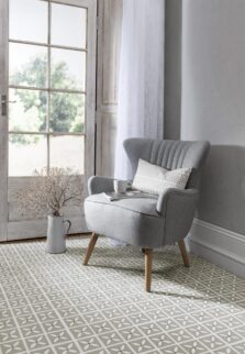 View of Lattice Seedpod luxury vinyl tile by Harvey Maria