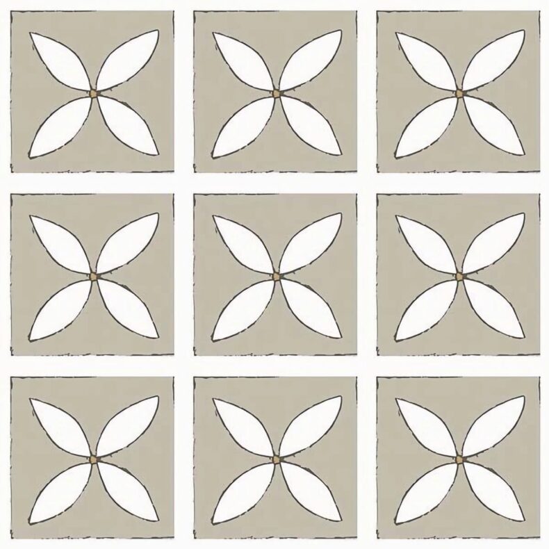 View of Lattice Seedpod luxury vinyl tile by Harvey Maria