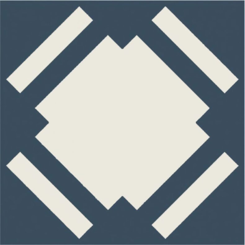 View of Check Blue luxury vinyl tile by Harvey Maria
