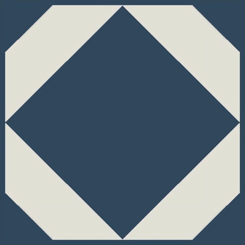 View of Dovetail Oxford Blue luxury vinyl tile by Harvey Maria