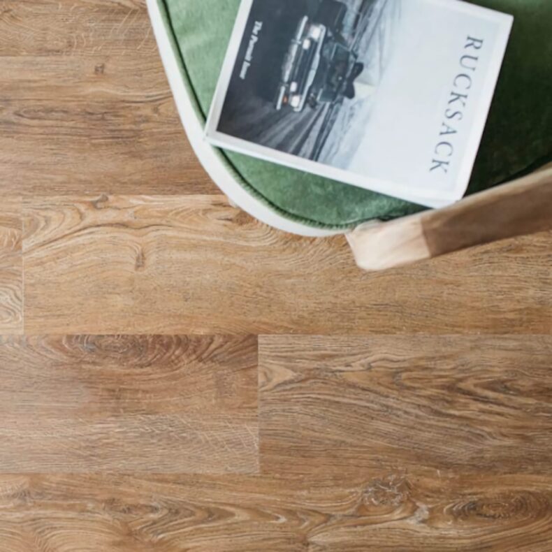 View of English Oak luxury vinyl tile by Harvey Maria