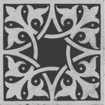 View of Northmore Sable Black luxury vinyl tile by Harvey Maria