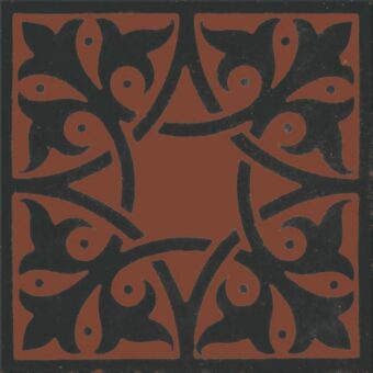 View of Northmore Fired Terracotta luxury vinyl tile by Harvey Maria