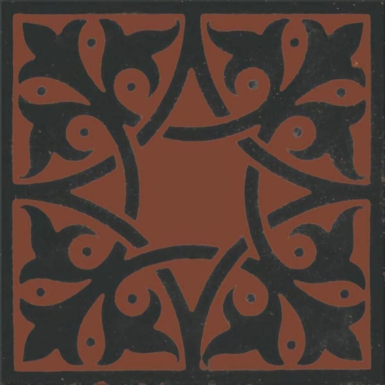 View of Northmore Fired Terracotta luxury vinyl tile by Harvey Maria