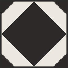 View of Dovetail Ink Black luxury vinyl tile by Harvey Maria