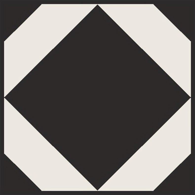 View of Dovetail Ink Black luxury vinyl tile by Harvey Maria
