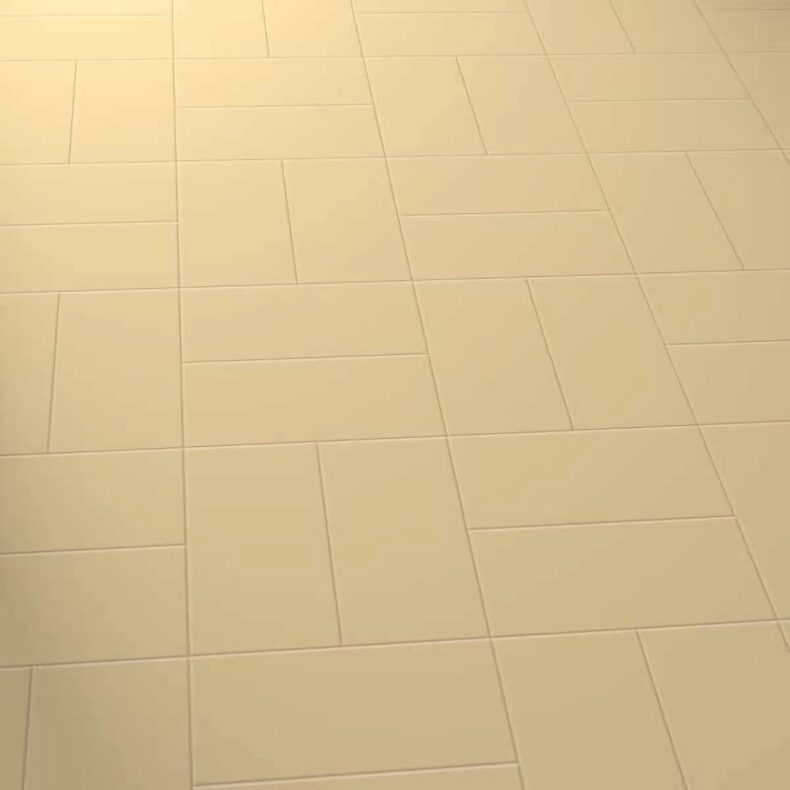 View of Little Bricks Harvest Gold luxury vinyl tile by Harvey Maria