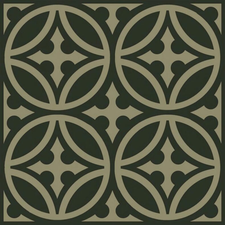 View of Walbrook Old Green luxury vinyl tile by Harvey Maria