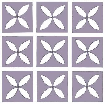 View of Lattice Hellebore luxury vinyl tile by Harvey Maria