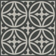 View of Walbrook Pastel Black luxury vinyl tile by Harvey Maria