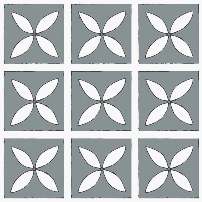 View of Lattice Tarn luxury vinyl tile by Harvey Maria