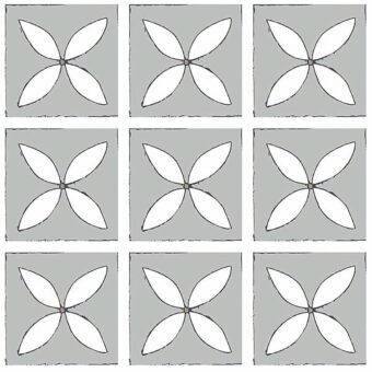 View of Lattice Mist luxury vinyl tile by Harvey Maria