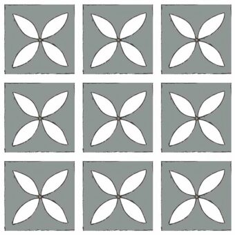 View of Lattice Storm Grey luxury vinyl tile by Harvey Maria