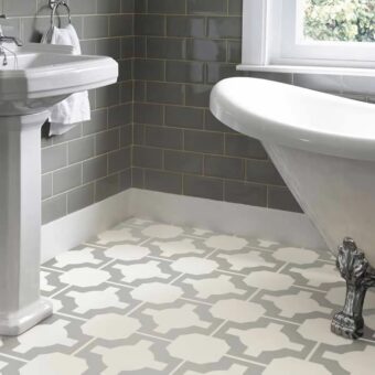 View of Parquet Stone luxury vinyl tile by Harvey Maria