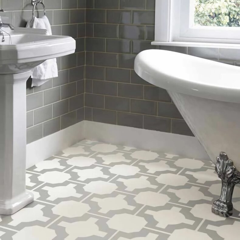 View of Parquet Stone luxury vinyl tile by Harvey Maria