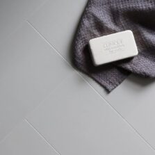 View of Little Bricks Steel luxury vinyl tile by Harvey Maria