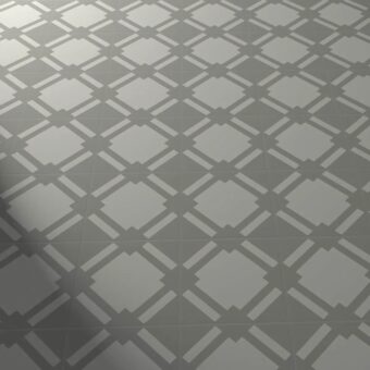 View of Check Graphite luxury vinyl tile by Harvey Maria
