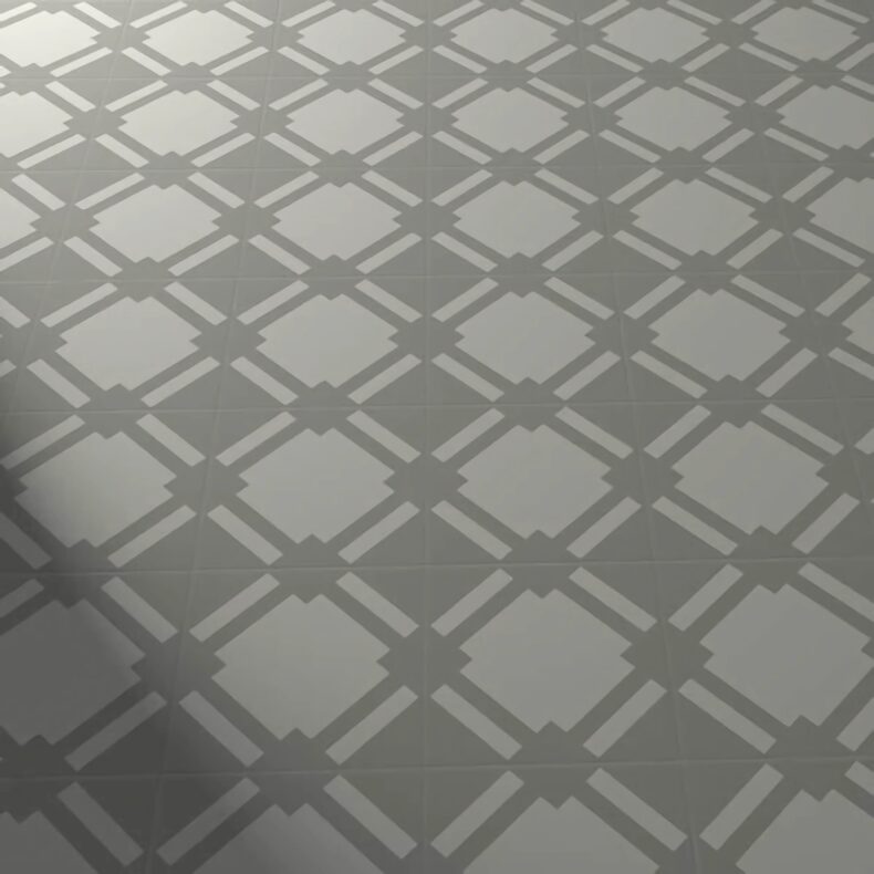 View of Check Graphite luxury vinyl tile by Harvey Maria