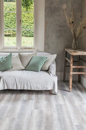 View of Driftwood luxury vinyl tile by Harvey Maria
