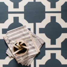 View of Parquet College Blue luxury vinyl tile by Harvey Maria