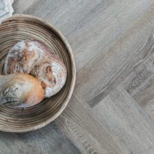 View of Dormouse - Herringbone luxury vinyl tile by Harvey Maria