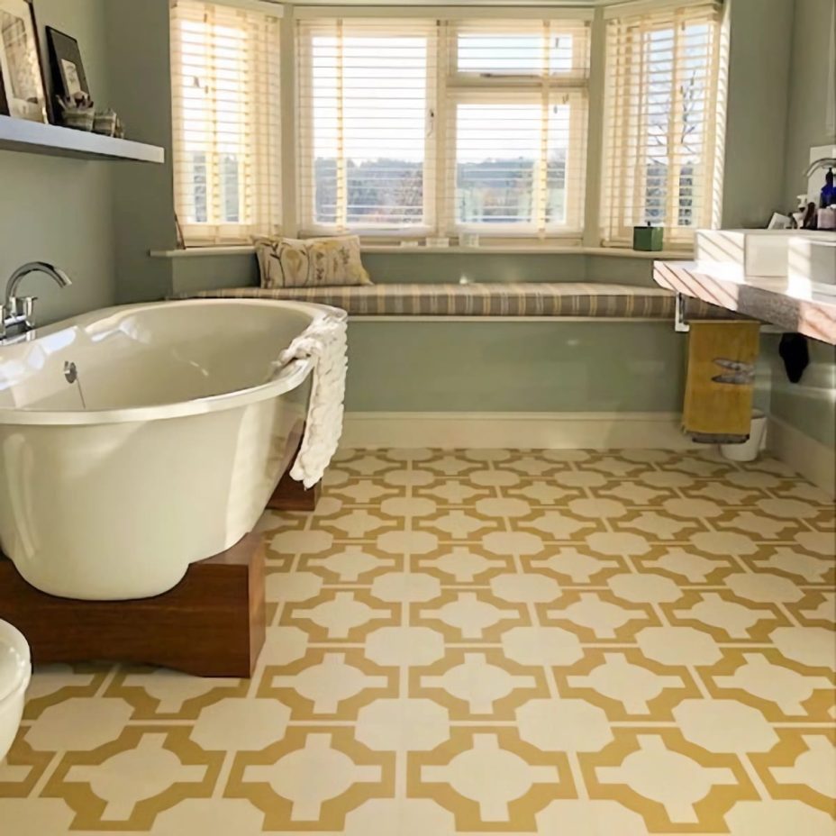 View of Parquet Mimosa luxury vinyl tile by Harvey Maria