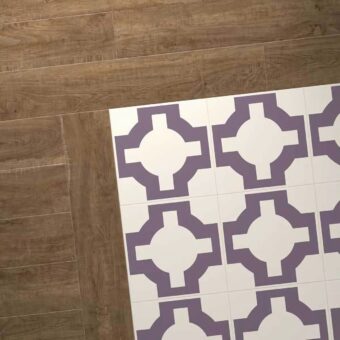 View of Parquet Heather luxury vinyl tile by Harvey Maria