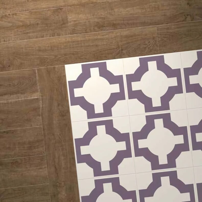 View of Parquet Heather luxury vinyl tile by Harvey Maria