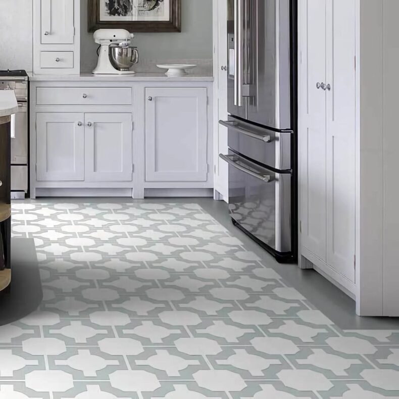 View of Parquet Eggshell luxury vinyl tile by Harvey Maria