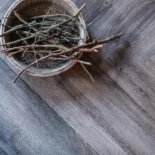 View of Garden Oak - Herringbone luxury vinyl tile by Harvey Maria