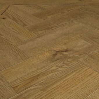 View of Fumed English Oak - Parquet luxury vinyl tile by Harvey Maria
