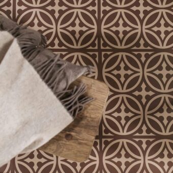 View of Walbrook Claystone luxury vinyl tile by Harvey Maria