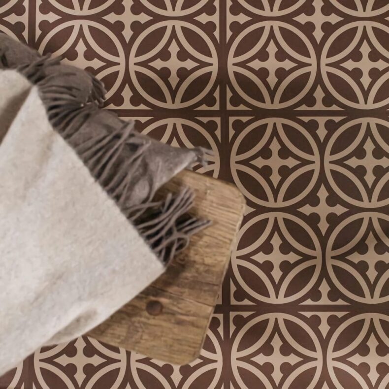 View of Walbrook Claystone luxury vinyl tile by Harvey Maria