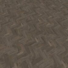 View of Smoked Oak - Parquet luxury vinyl tile by Harvey Maria
