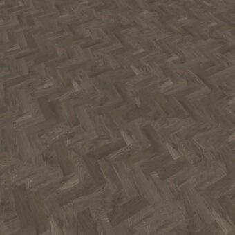 View of Smoked Oak - Parquet luxury vinyl tile by Harvey Maria