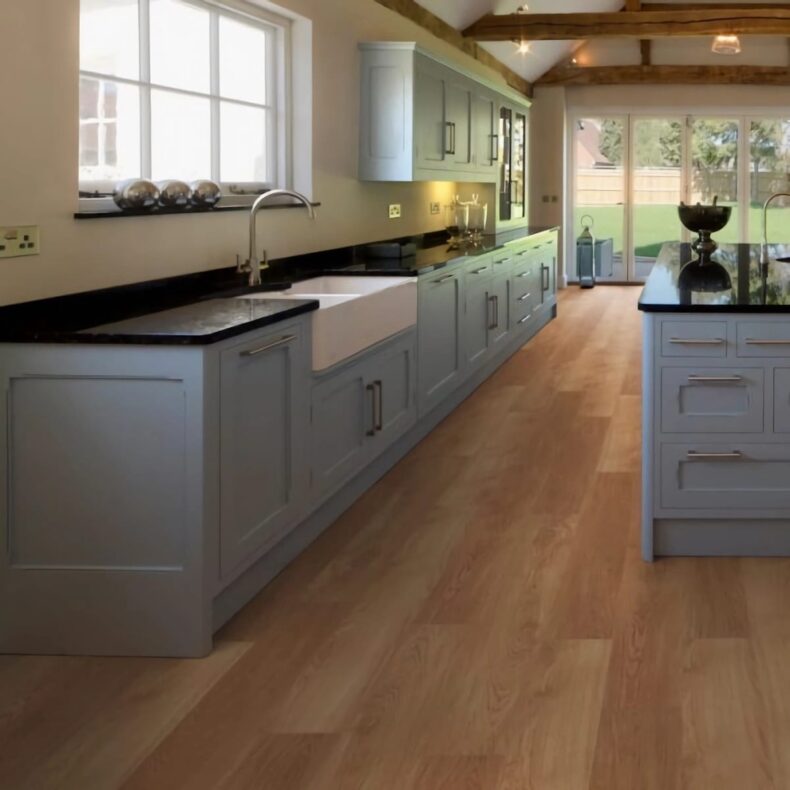 View of Honey Oak luxury vinyl tile by Harvey Maria