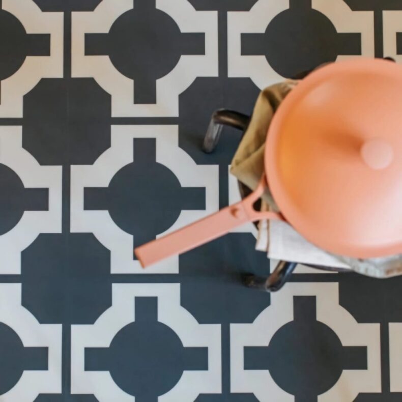 View of Parquet Chalkboard luxury vinyl tile by Harvey Maria