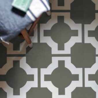 View of Parquet Pavestone luxury vinyl tile by Harvey Maria