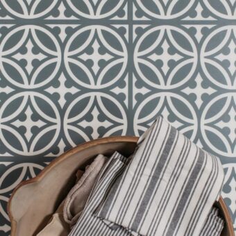View of Walbrook Sherwin Slate luxury vinyl tile by Harvey Maria