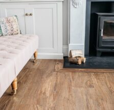 View of Spring Oak luxury vinyl tile by Harvey Maria