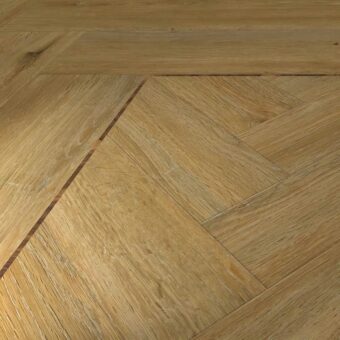 View of Limed Oak - Parquet luxury vinyl tile by Harvey Maria