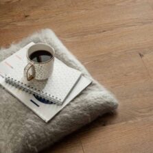 View of Fumed English Oak luxury vinyl tile by Harvey Maria
